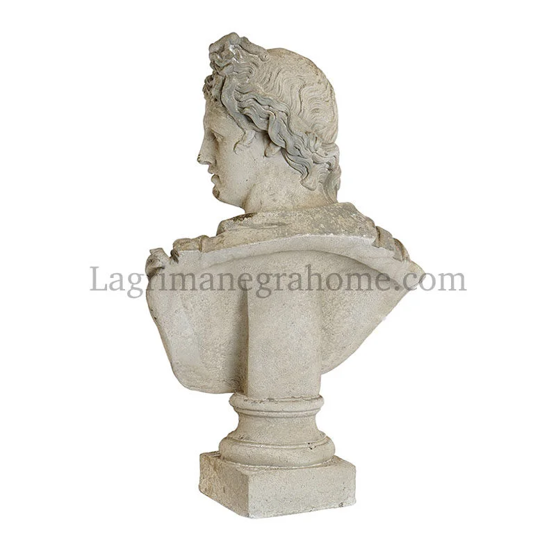 Escultura dios apollo envejecida
