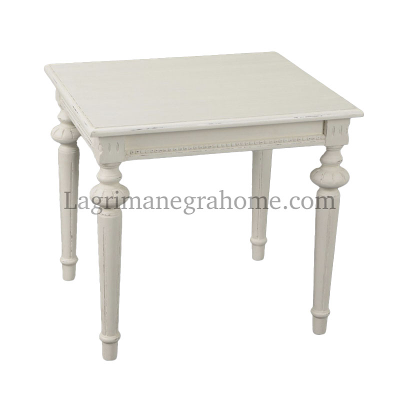 mesa clásica madera blanca