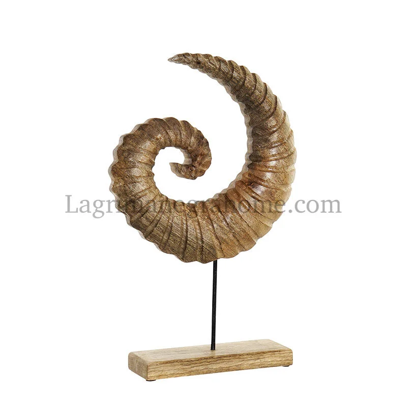 Figura Madera Caracola