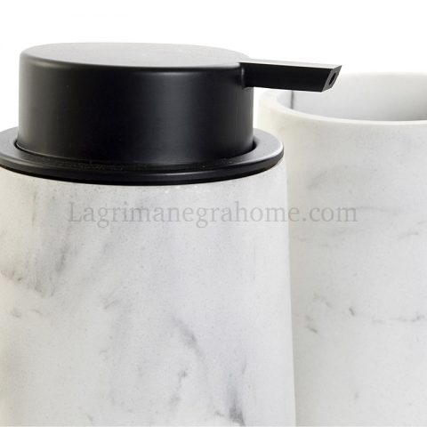 Juego de baño Blanco - Lágrima Negra Home - Accesorios para el baño