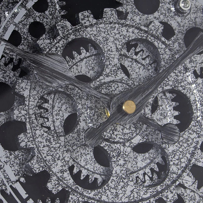 Detalle Esfera Reloj Pared Blanco Mecanismo