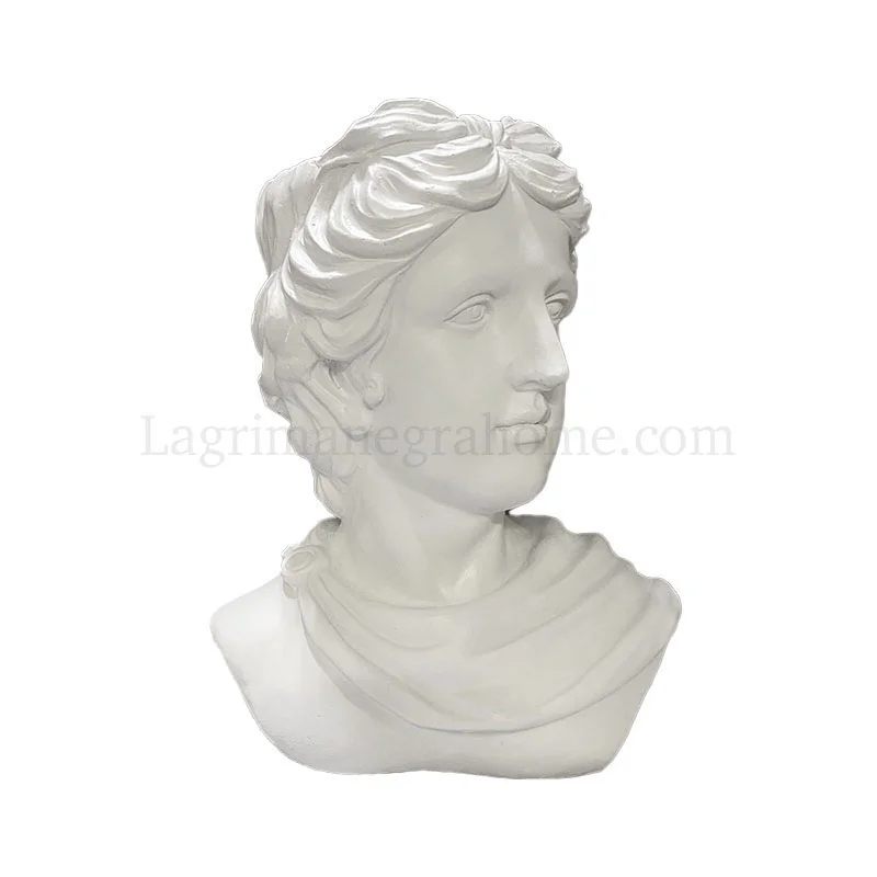 Busto Macetero Apollo Blanco