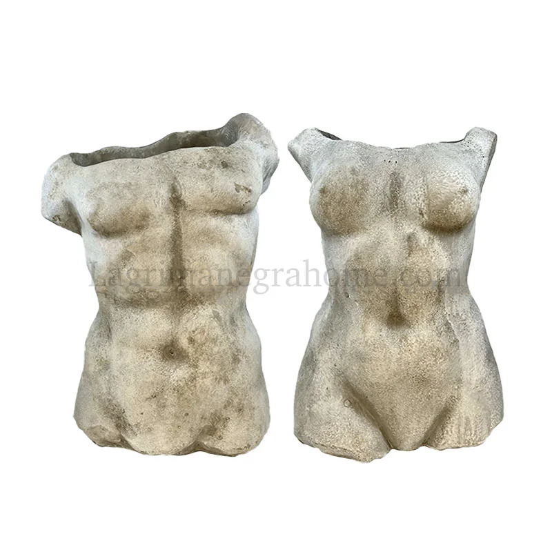 Jarrón Torso hombre y mujer