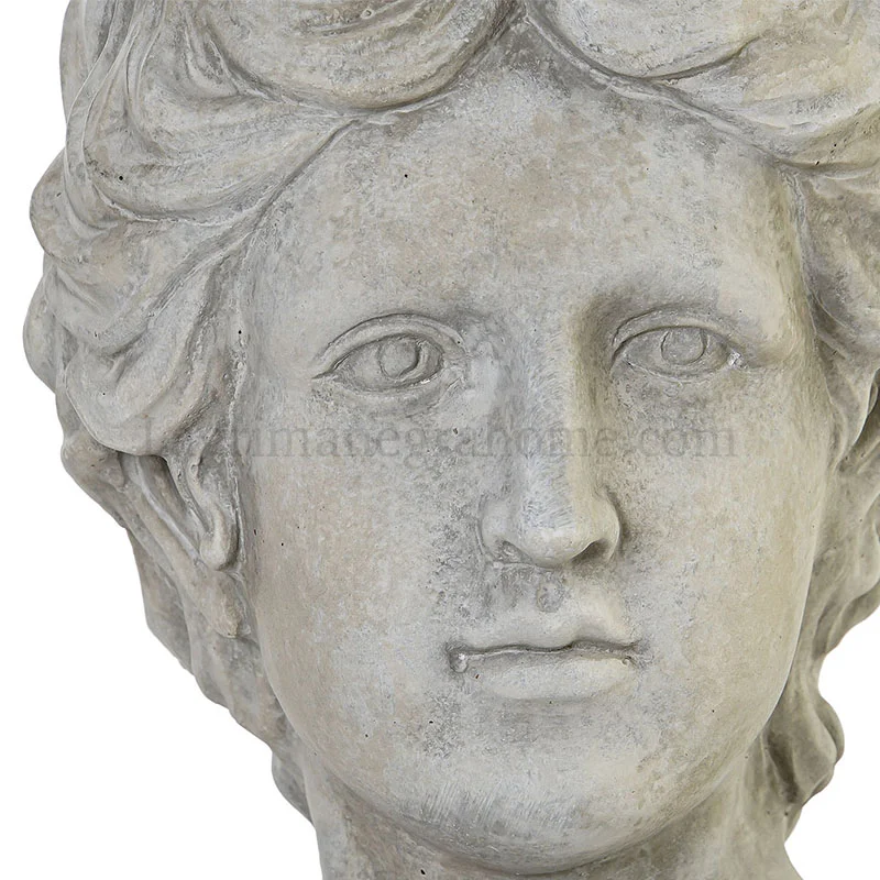 Detalle Cara Busto Macetero Apollo