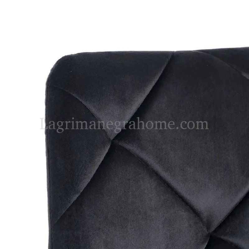 Detalle Silla Arés Terciopelo Negro