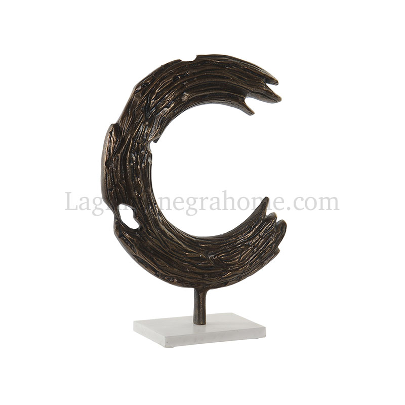 Escultura Abstracta Aluminio Bronce C