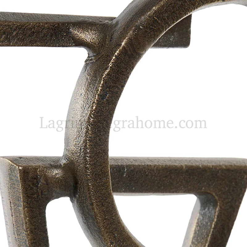 Escultura Abstracta Aluminio Bronce Pop