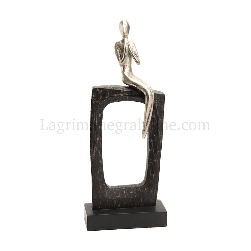 Figura Aluminio Los Enamorados 34cm