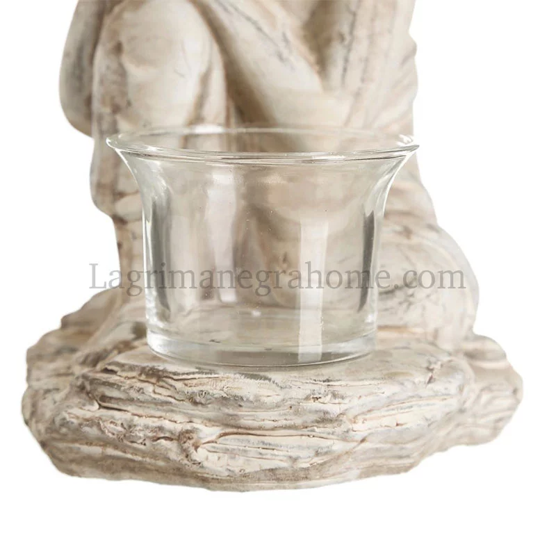 Figura Buda Portavelas Dormido
