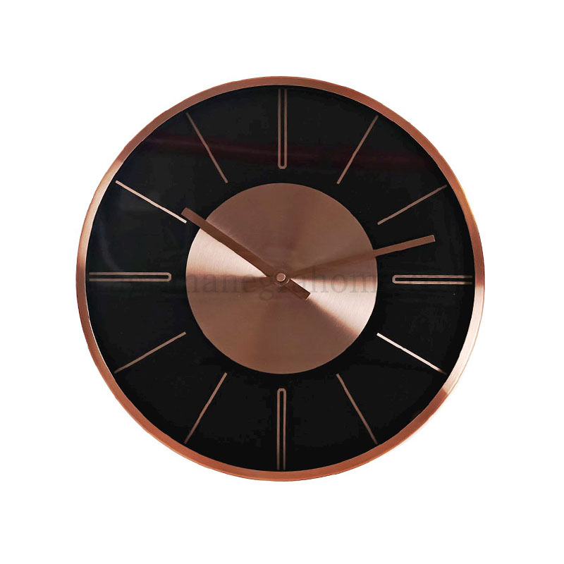 Reloj Pared Aluminio Cobre