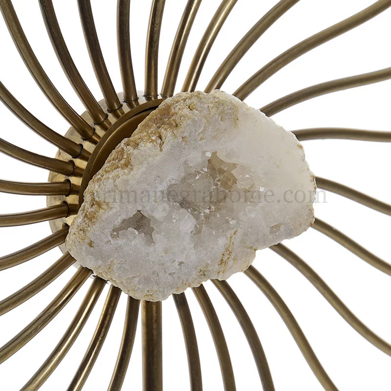 Escultura sol geoda natural