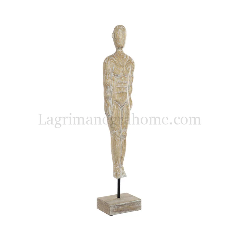 Figura hombre madera tallada