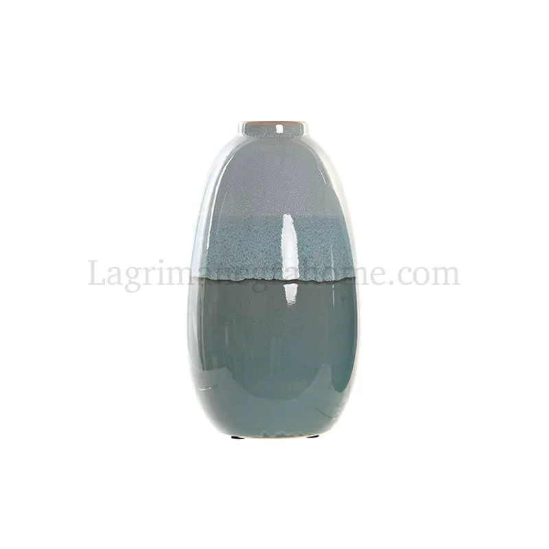 Jarrón gres aguamarina Topo 29cm