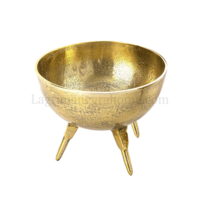 Centro aluminio dorado Witch 29cm detalle