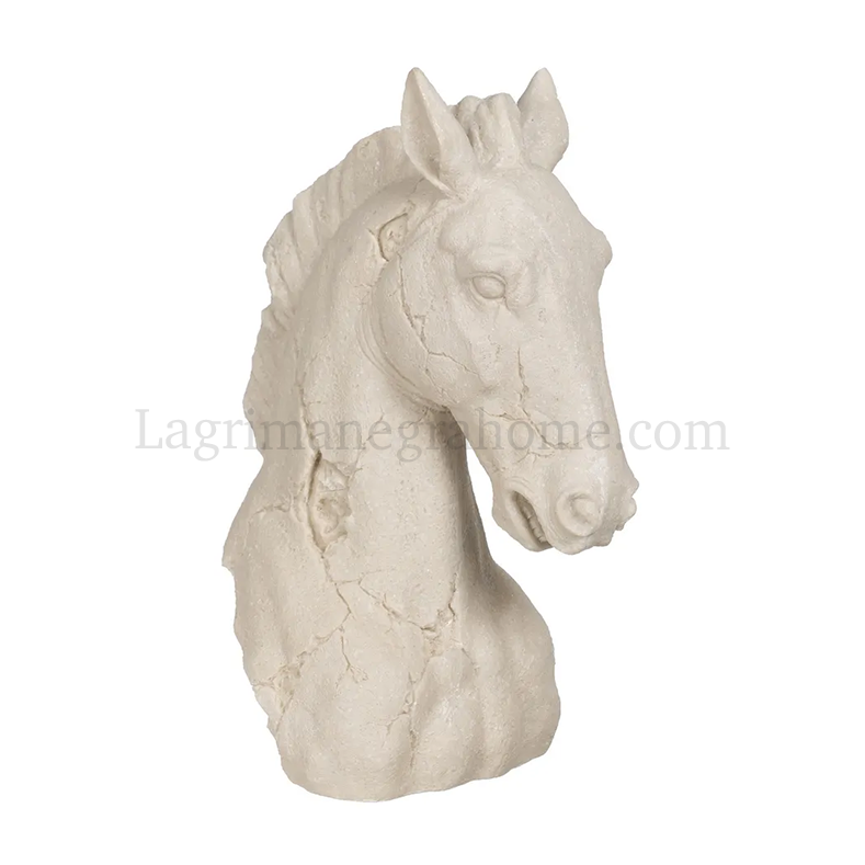 Escultura caballo blanco