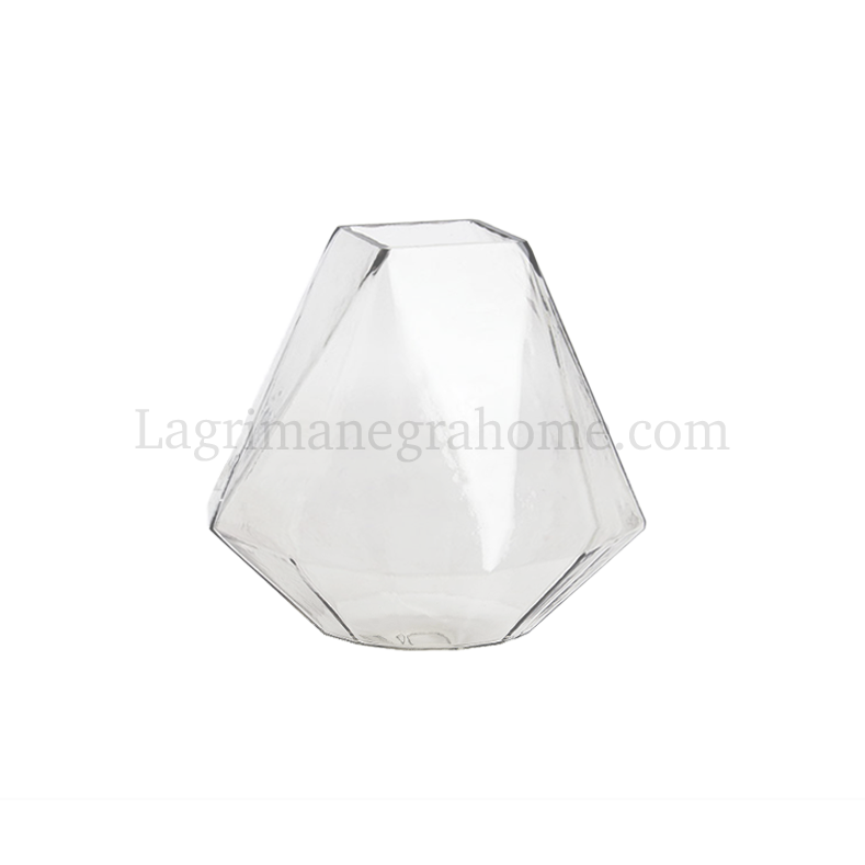 Jarrón cristal Origami 14cm