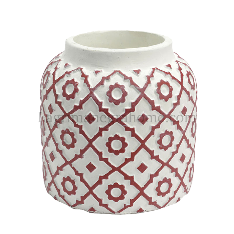 Macetero rojo Massai 20cm