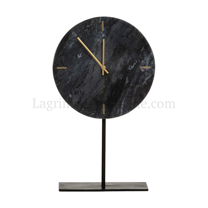Reloj sobremesa mármol negro