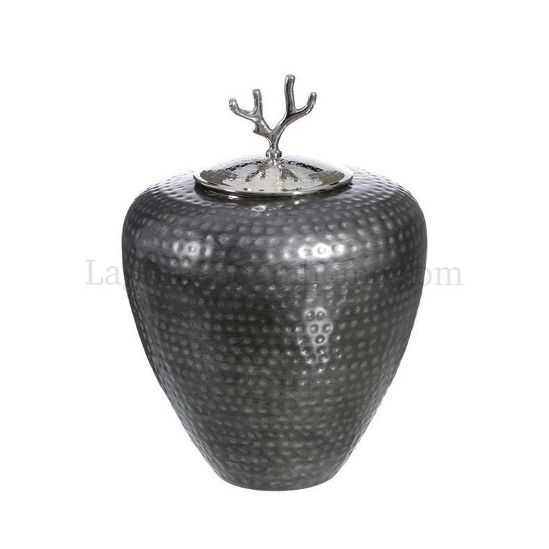 Jarrón tibor aluminio Corallo 54cm