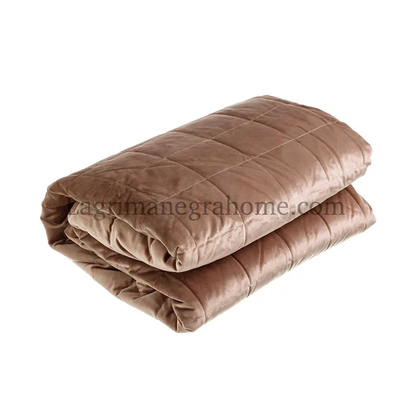 Colcha terciopelo rosa